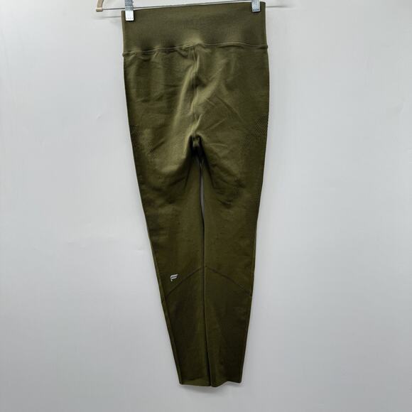 Fabletics Sculptknit Contour High Waisted Leggings Sz XL Green Compression New - Picture 4 of 12